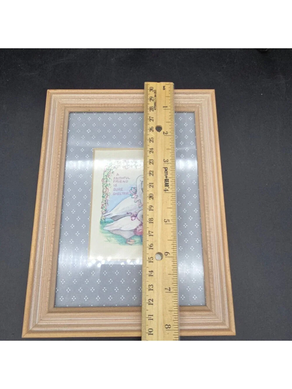 Vintage 1989 Figi Graphics Country Geese Framed Art Debra Jordan Meyer 8.5